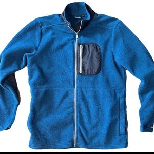 Kavu Men's Zip Up Blue Fleece Sweater